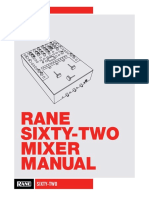 Rane Sixty-Two Mixer Manual