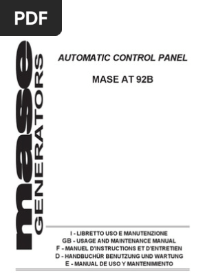 Mase Generator Wiring Diagram