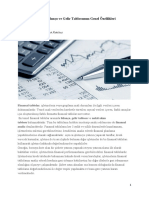 Finansal Tablolar: Bilanço Ve Gelir Tablosunun Genel Özellikleri