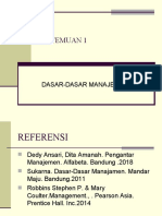 Pertemuan 1: Dasar-Dasar Manajemen