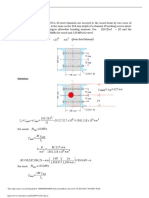 Determining the largest allowable bending moment for a wood beam reinforced with steel channels