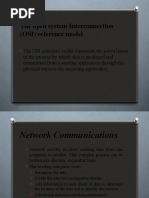 The open system Interconnection (OSI) reference