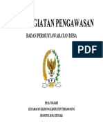 Buku Kegiatan Pengawasan: Badan Permusyawaratan Desa