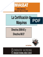 La Certificación de Máquinas 2011