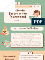 The Human Person in The Environment