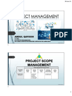 Lec 9 - Project Scope Management