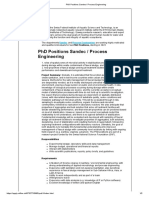PHD Positions Sandec - Process Engineering