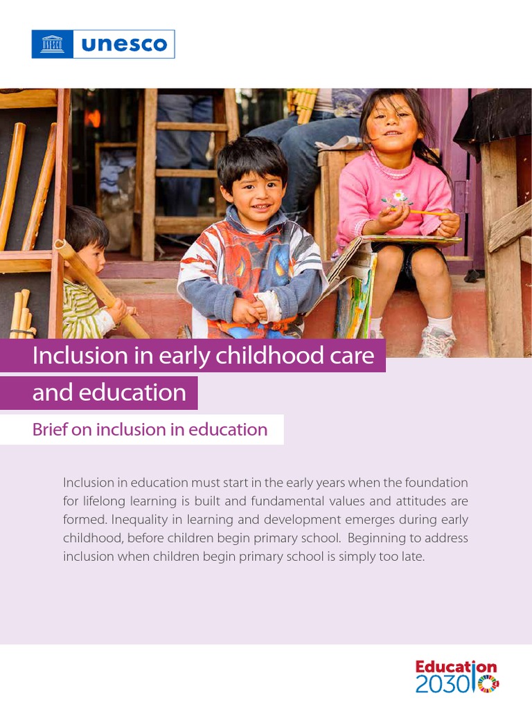Inclusion in Early Childhood Care and Education | PDF | Social ...