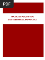 Politics Revision Guide Uk Government and Politics