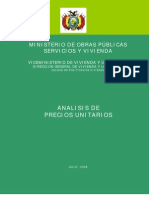 Analisis de Precios Unitarios