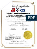 ISO9001 2015 Certificate