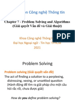 Nhập môn Công nghệ Thông tin: Chapter 7 - Problem Solving and Algorithms (Giải quyết Vấn đề và Giải thuật)