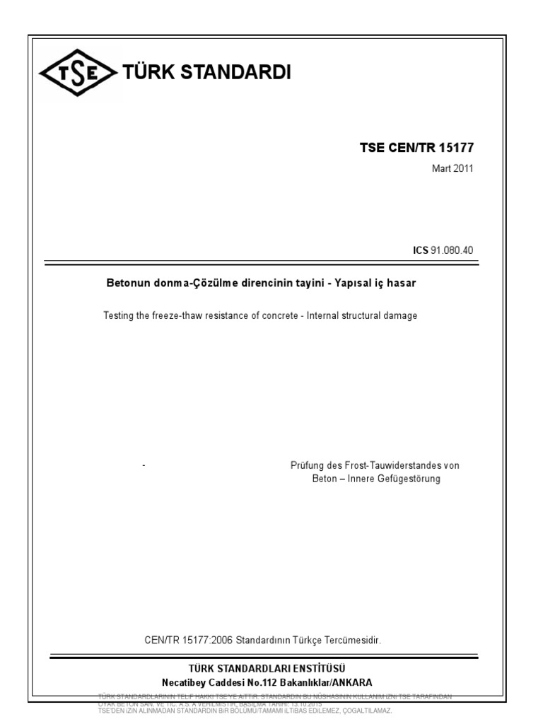 Tse Cen-Tr 15177 | PDF