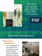 Operations Management: Managing Vital Operations and Processes
