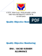 CSWD Quality Objective