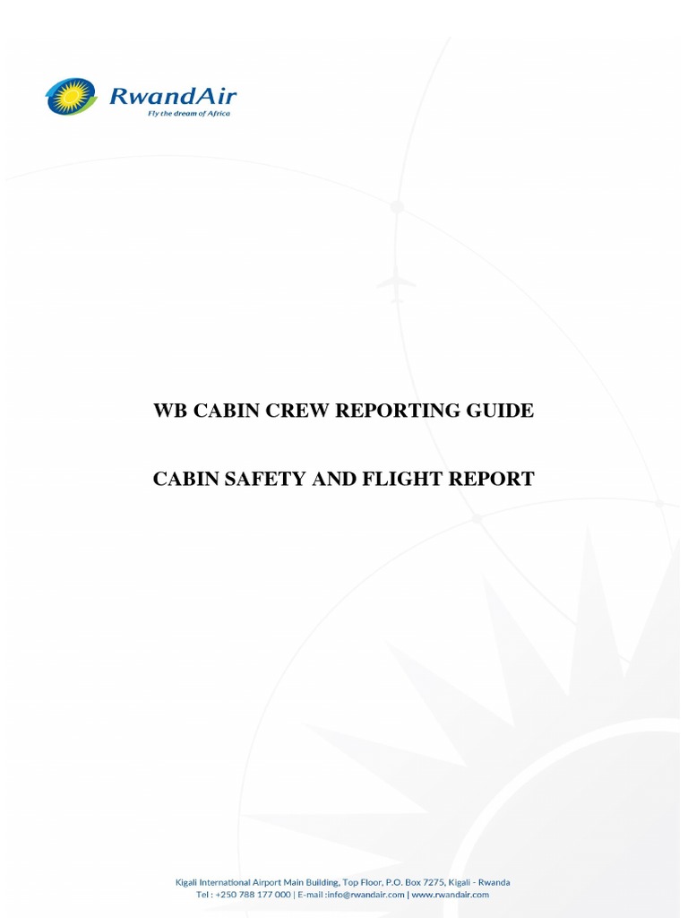 Cabin Crew Safety Reporting Guide | PDF | Finance & Money Management ...