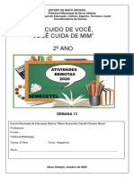 "Eu Cuido de Você, Você Cuida de Mim" 2º ANO