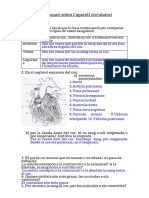 Qüestionari Sobre L'aparell Circulatori