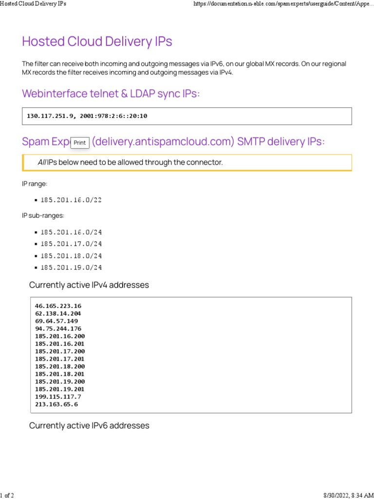 Hosted Cloud Delivery Ips interface & Ldap Sync Ips PDF
