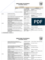 Directorio Telefónico: Organismo Judicial