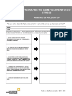 Gerenciamento de estresse: roteiro de acompanhamento