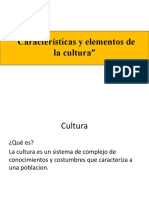 Características y Elementos de La Cultura