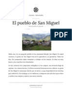 El Pueblo de San Miguel: Lectura - Intermedio