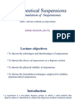 Pharmaceutical Suspensions (The Suspension Theory)