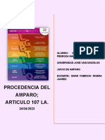 Procedencia Del Amparo