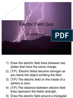Quiz - Section 2 Electric Field Quiz