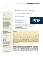 Bioinformatics Challenges and Advances in RNA Interference: Deepak Anand, Ph.D. Prerna Pandey, PH.D.¡