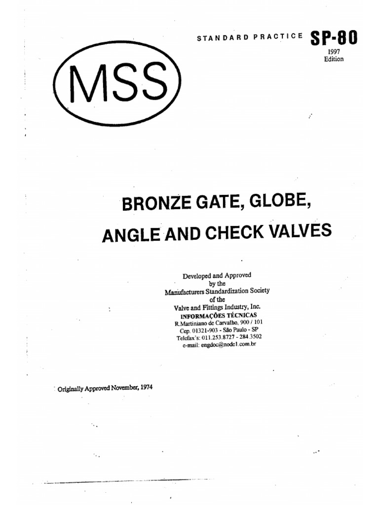 MSS SP-80 | PDF