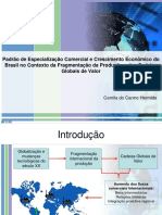 O papel da fragmentação e das CGV no crescimento brasileiro