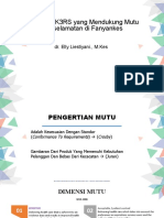 Tantangan K3RS Yang Mendukung Mutu & Keselamatan Di Fanyankes