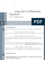 Modeling With A Differential Equation: Dr. G. Suresh Kumar