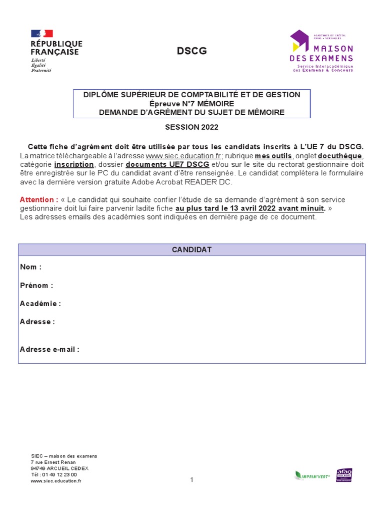 Fiche Agrément Vierge Download Free PDF Business