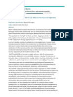 Antonio Carlos Ruiz Soria: Mapping Creativity in The EU: The Role of Human Development, Digitization and Sustainability