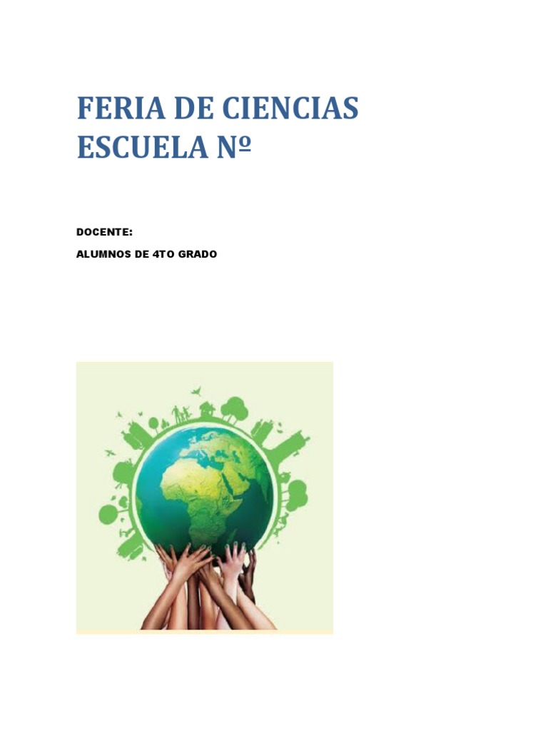 Buenos Proyectos De Feria De Ciencias Para Estudiantes De Cuarto Grado