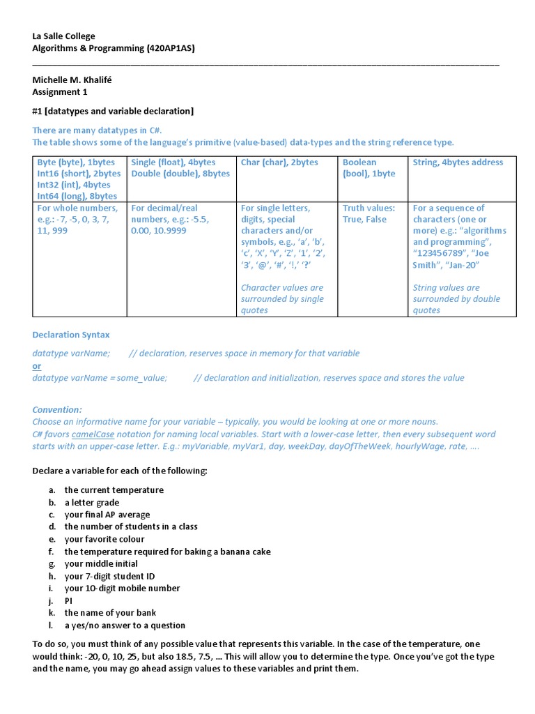 Untitled | PDF | Data Type | Integer (Computer Science)