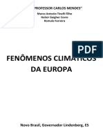 Fenomenos Climaticos Da Europa - Trabalho de Matematica