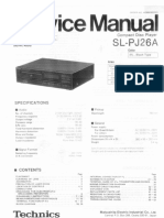 Technics - Sl-Pj26a - CD - Player Service Manual