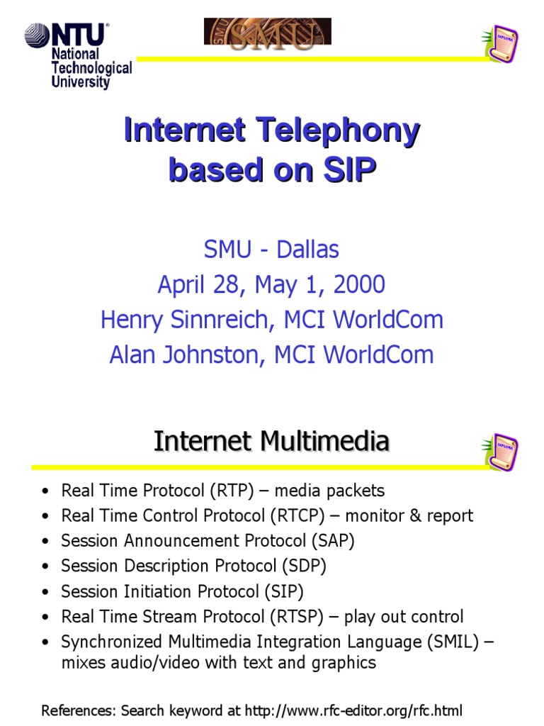 Internet Telephony Based On SIP | PDF | Session Initiation Protocol