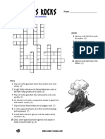 Igneous Rocks Crossword