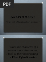 Graphology: "The Art of Handwriting Analysis"