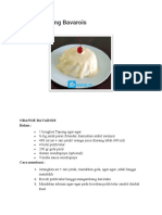 Resep Pudding Bavarois