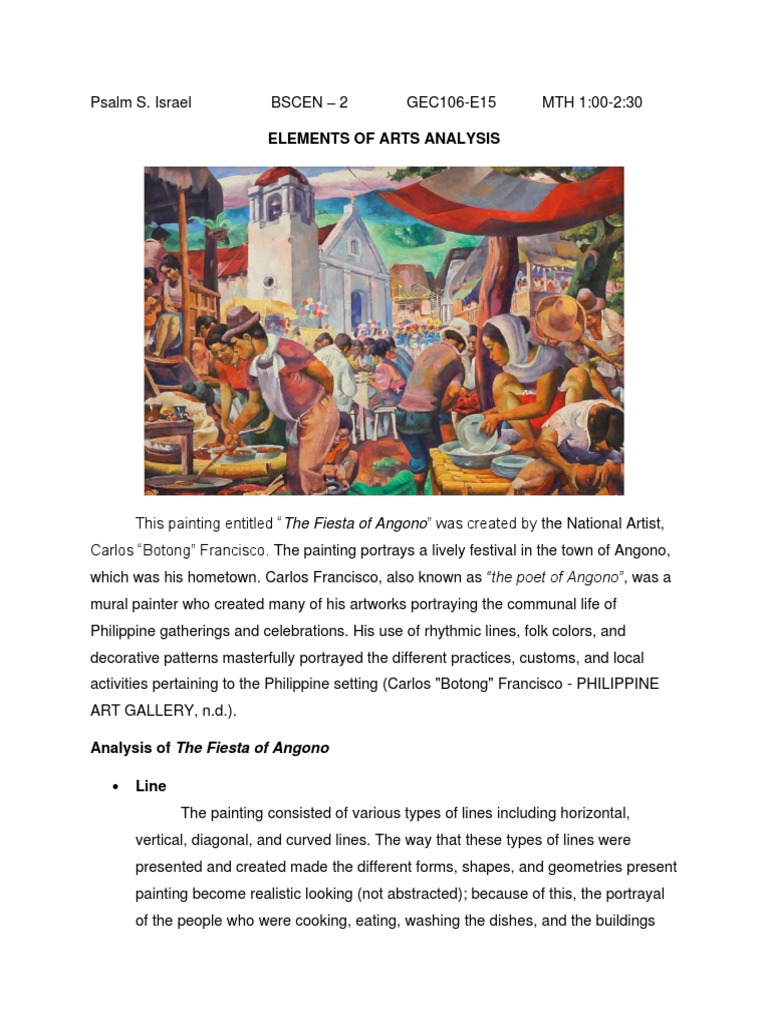 Art Appreciation GEC106 Activity 2 PDF