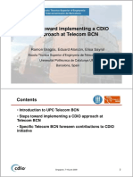 CDIO Approach at Telecom BCN