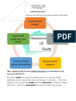Assignment - Dimensions of Health