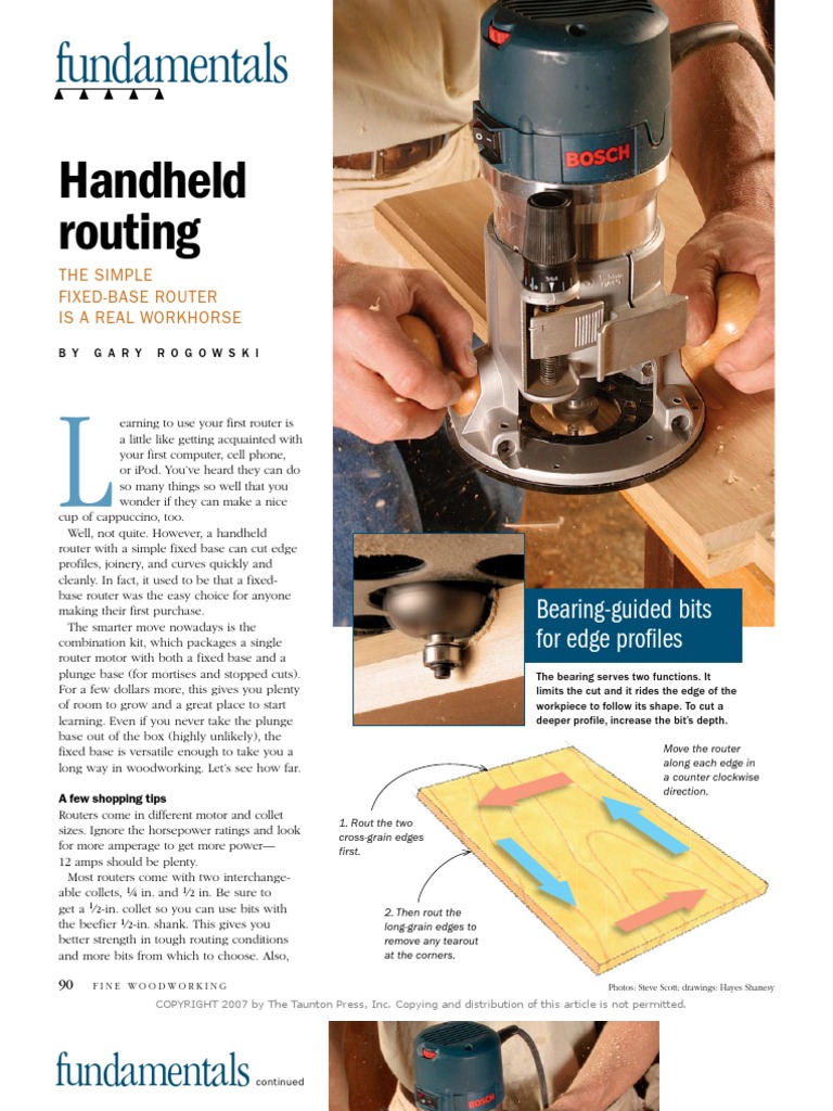 Handheld Routing | PDF | Tools | Crafts