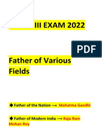 Fci Ag Iii Exam 2022: Father of The Nation